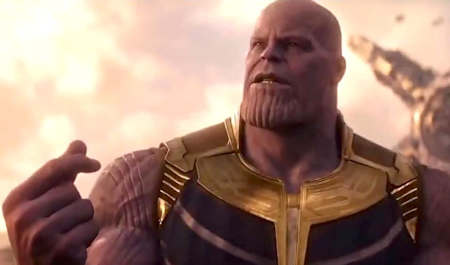 Thanos Explaining his master plan in Infinity War