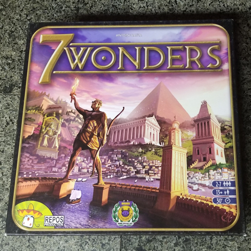 7 Wonders Cover Box Art Top Board Games