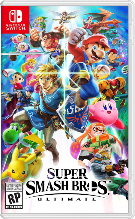 Super Smash Bros Ultimate Nintendo Switch Cover Art Top 10 Video Games
