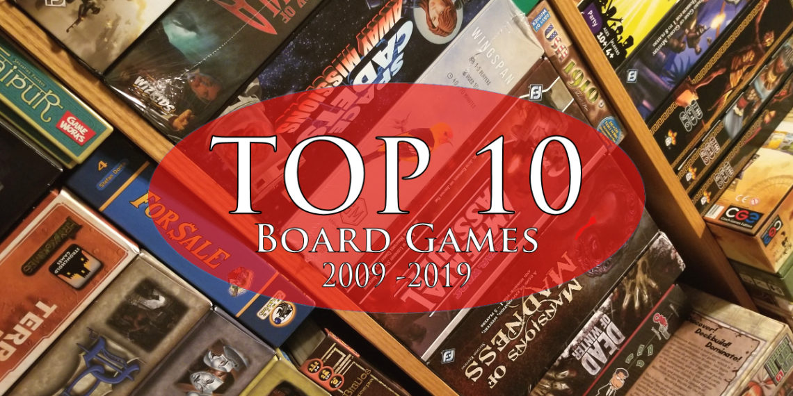 Top 10 Board Games Header Image Nerdy Thoughts