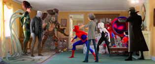 Spider-Man Into the Spider-Verse Aunt May's House Action Sequence Screenshot